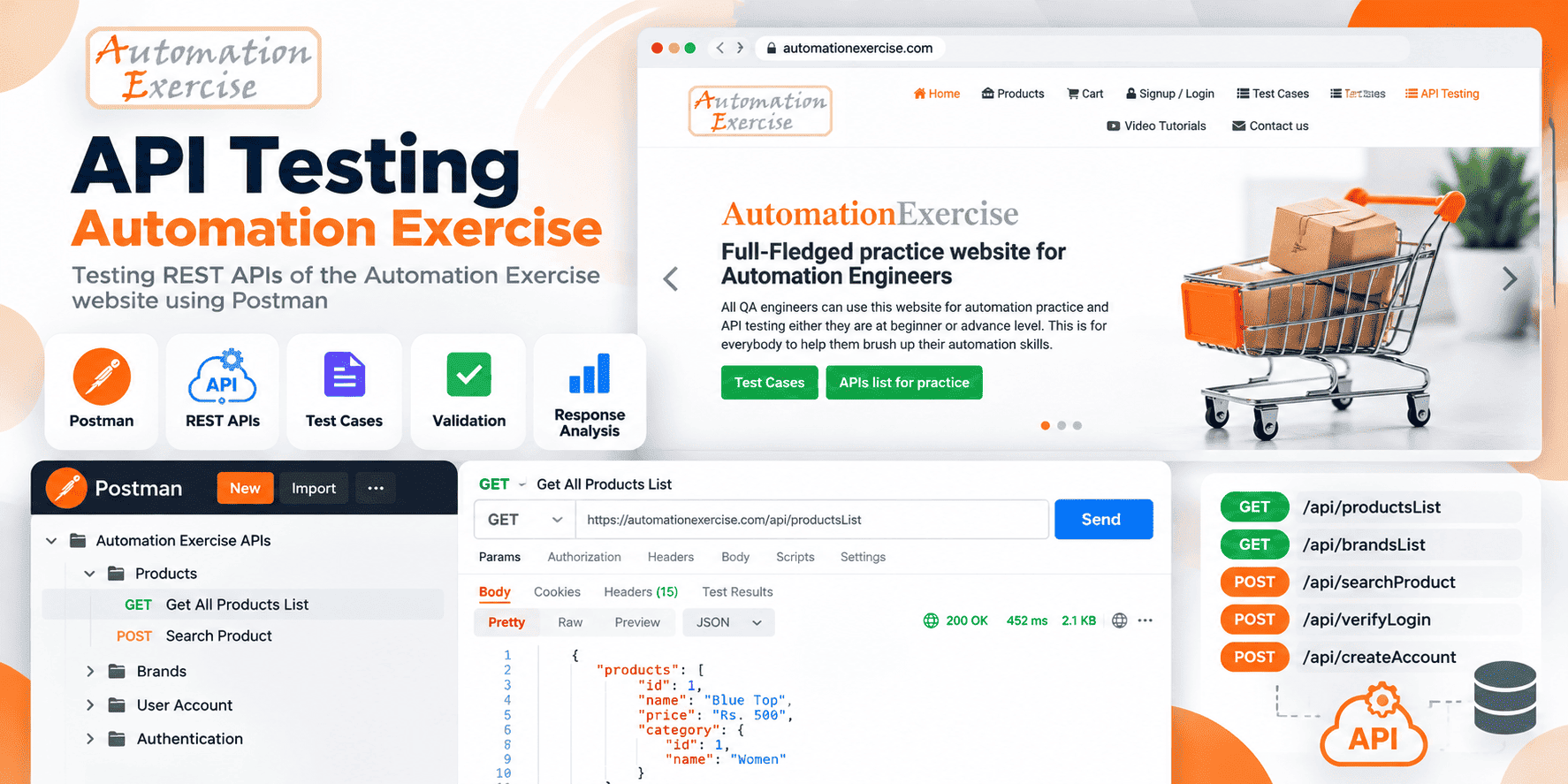 Automation Exercise API testing project