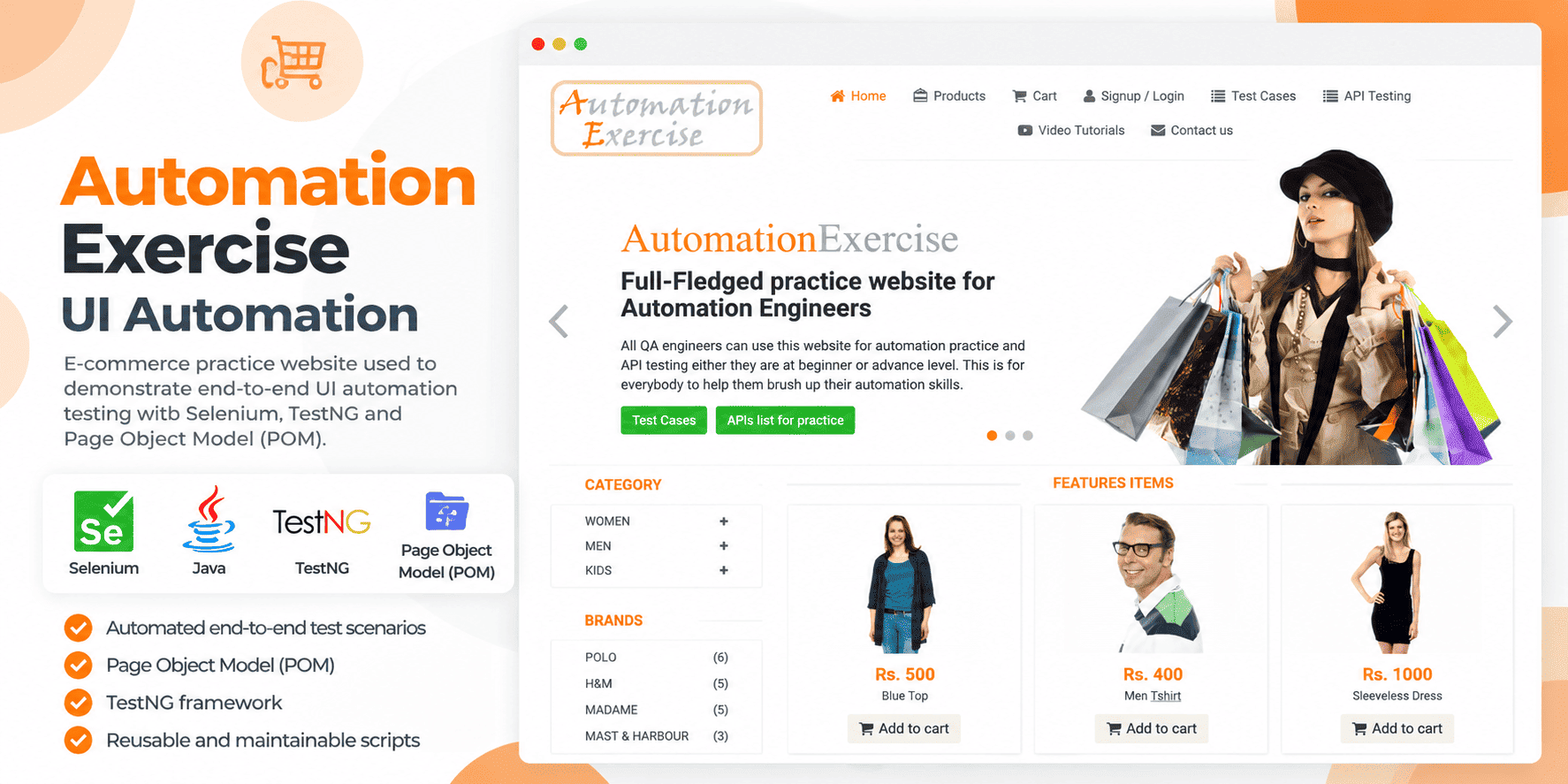 Automation Exercise UI automation project
