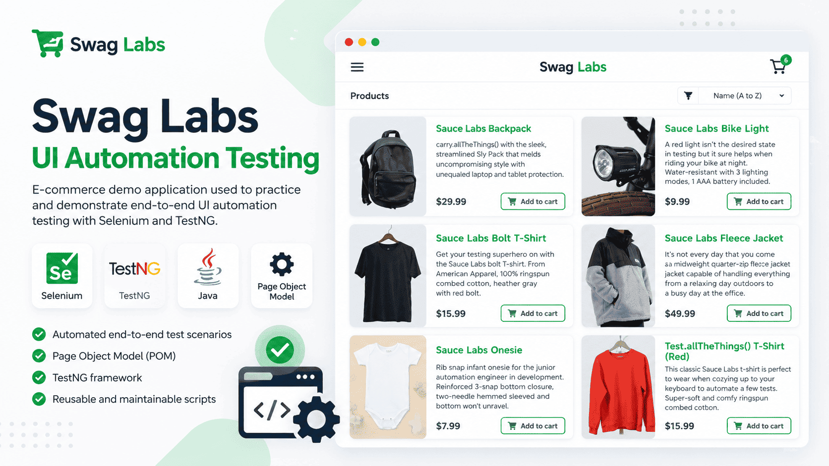 Swag Labs UI automation project
