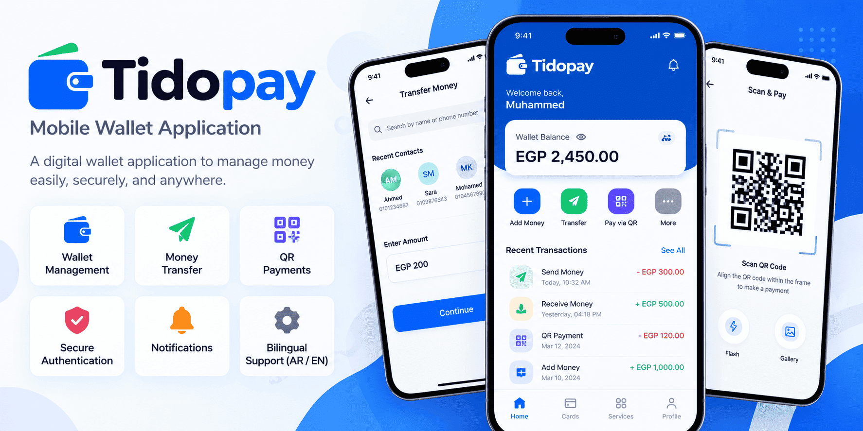 Tidopay mobile wallet application testing project